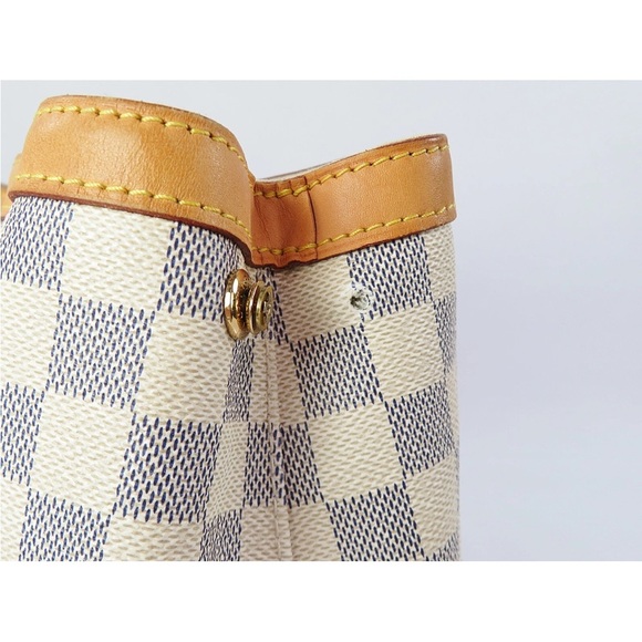 Louis Vuitton Beige and Tan Checkered Tote - Picture 8 of 14